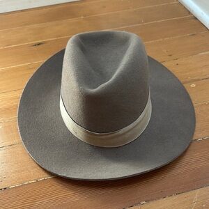 Janessa Leone Camel Wool Hat